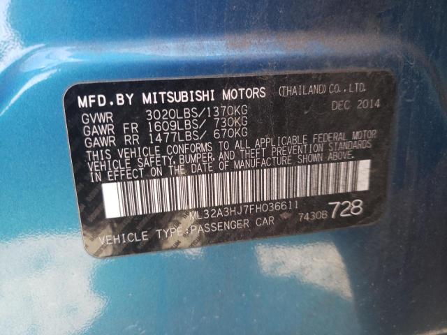 2015 MITSUBISHI MIRAGE DE ML32A3HJ7FH036611