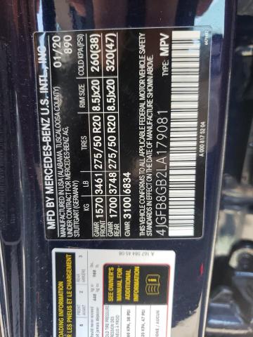 2020 MERCEDES-BENZ GLE 580 4M 4JGFB8GB2LA179081