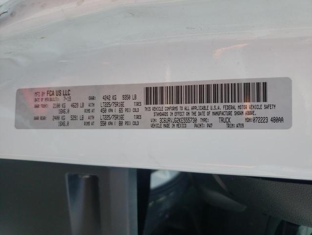 2019 DODGE 3500 3C6URVJG2KE555730