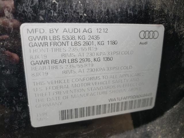 VIN WA1LFAFP9DA048449 2013 Audi Q5, Premium Plus no.10