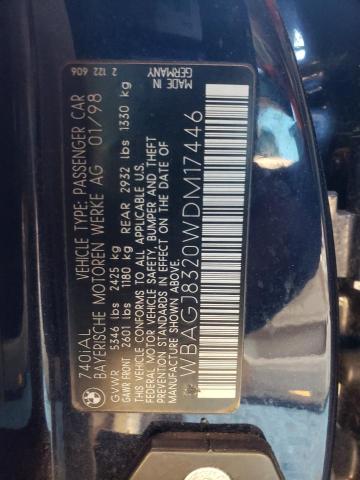 2017 BMW 740 IL WBAGJ8320WDM17446