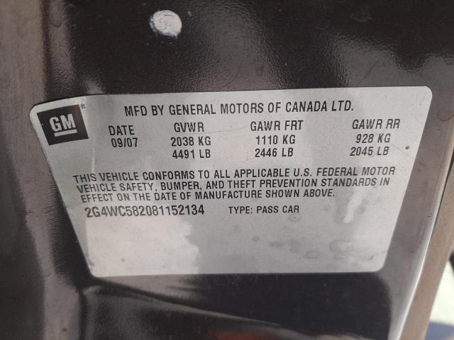 2G4WC582081152134 Buick Lacrosse C 2008. Фото: 9