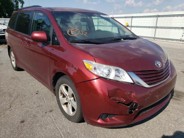 Salvage cars for sale from Copart Dunn, NC: 2016 Toyota Sienna LE