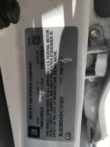 2017 CHEVROLET 136 KL8CB6SA2HC781624