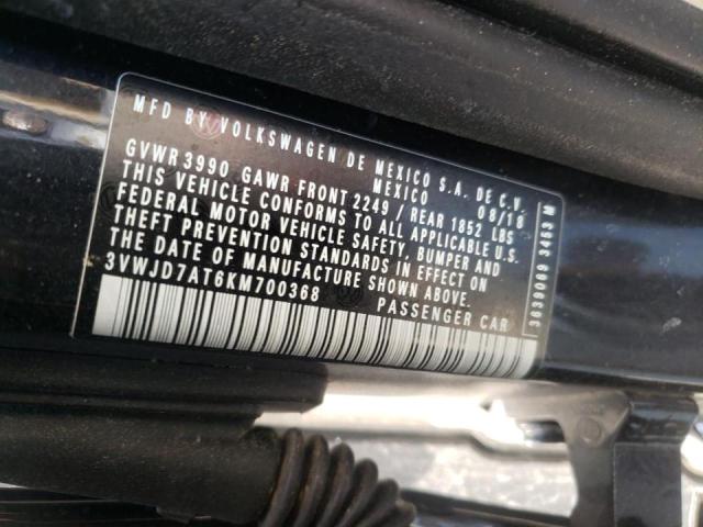 2019 VOLKSWAGEN BEETLE SE 3VWJD7AT6KM700368