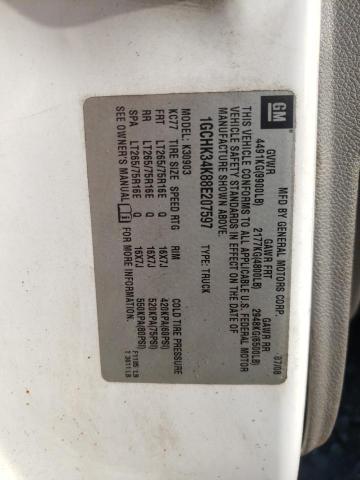 1GCHK34K88E207597 Chevrolet Silverado 2008. Фото: 9