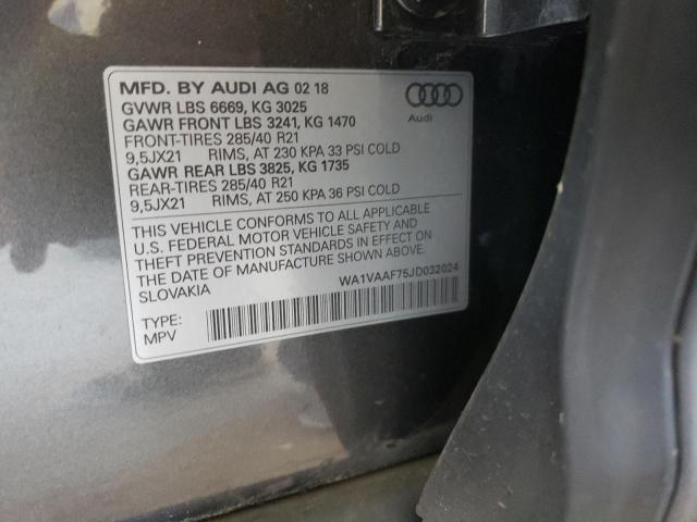 VIN WA1VAAF75JD032024 2018 Audi Q7, Prestige no.10