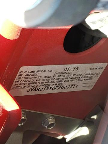 2015 YAMAHA FZ6 RC JYARJ18Y0FA003211