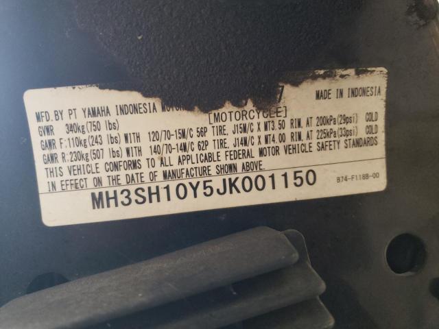 2018 YAMAHA CZD300 A MH3SH10Y5JK001150