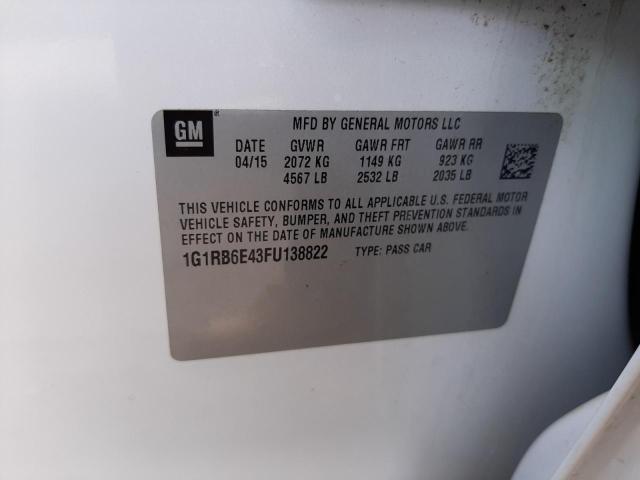 VIN 1G1RB6E43FU138822 2015 Chevrolet Volt no.10