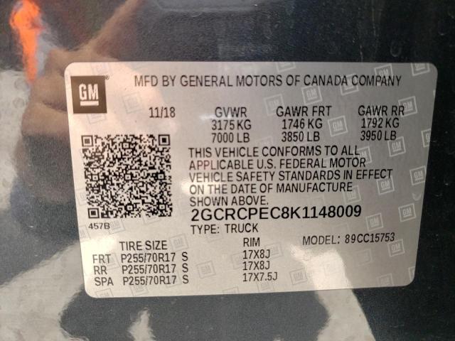 2GCRCPEC8K1148009 Chevrolet Silverado 2019. Фото: 9