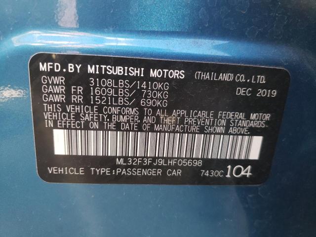 2020 MITSUBISHI MIRAGE ML32F3FJ9LHF05698