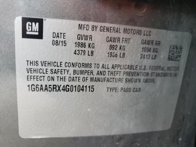 CADILLAC ATS 2016 GRAY Photo 10