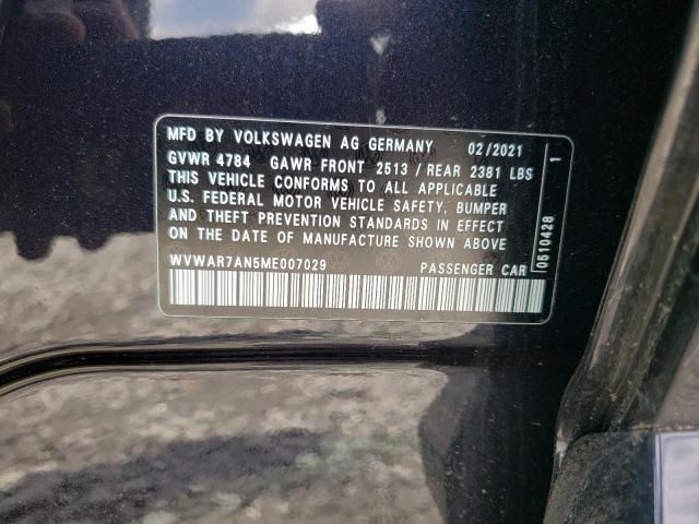 2021 VOLKSWAGEN ARTEON SE WVWAR7AN5ME007029