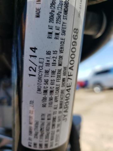 2015 YAMAHA SR400 JYARH04E7FA000968