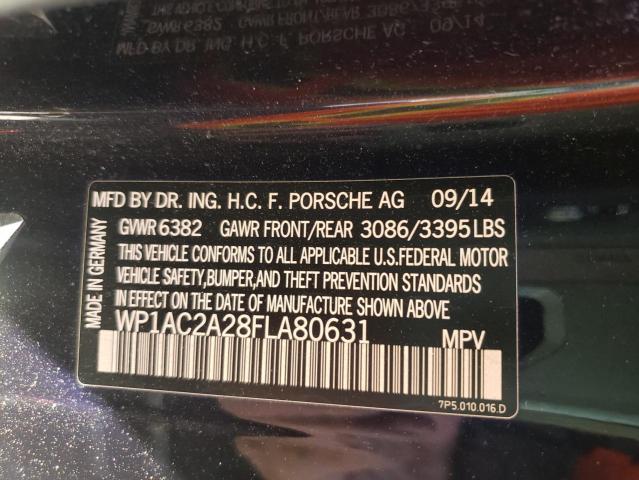 2015 PORSCHE CAYENNE TU WP1AC2A28FLA80631