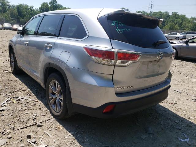 VIN 5TDBKRFH4ES016744 2014 Toyota Highlander, LE no.3