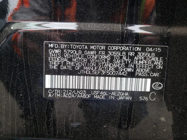 2015 LEXUS LS 460L JTHDL5EF3F5007442