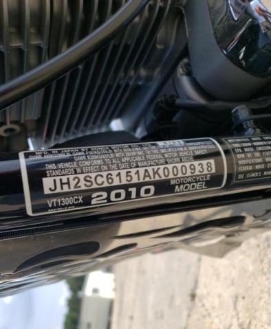 2010 HONDA VT1300 CX JH2SC6151AK000938