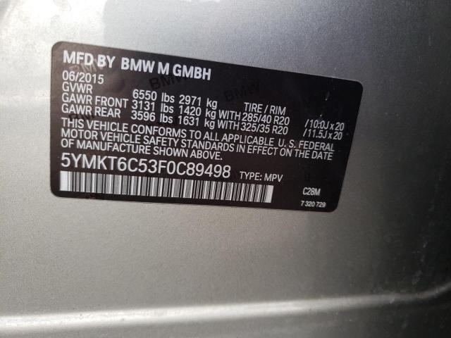 2015 BMW X5 M 5YMKT6C53F0C89498