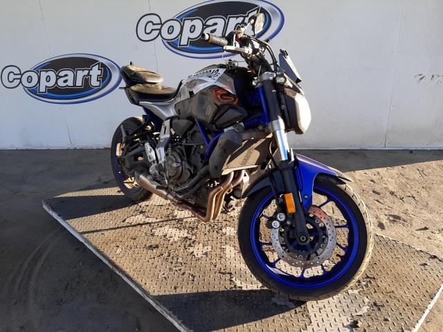Salvage cars for sale from Copart Fresno, CA: 2016 Yamaha FZ07 C