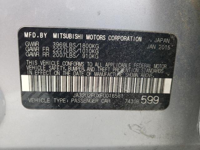 2015 MITSUBISHI LANCER JA32U2FUXFU016581