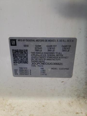 3GCPCNEC0JG306621 Chevrolet Silverado C1500