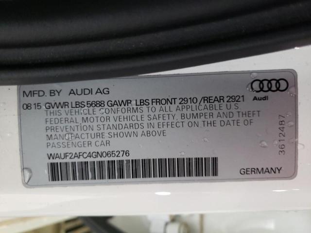 2016 AUDI S6 PREMIUM WAUF2AFC4GN065276