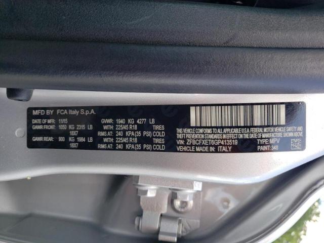 2016 FIAT 500X TREKK ZFBCFXET6GP413519