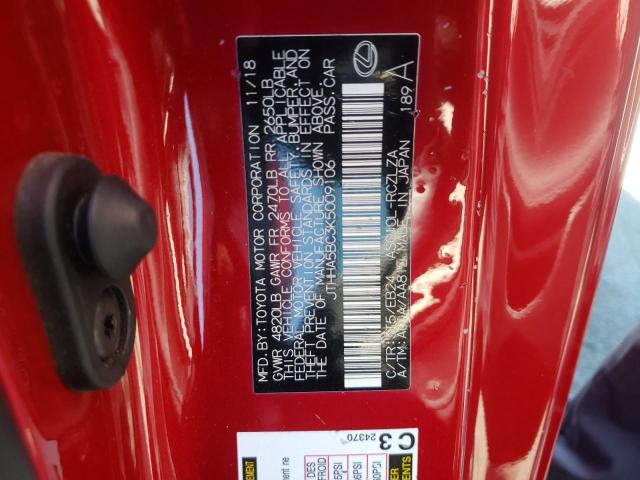 2019 LEXUS RC 300 JTHHA5BC3K5009106