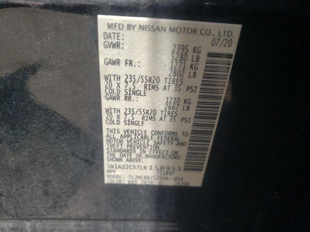 2020 NISSAN MURANO SL 5N1AZ2CS7LN158955