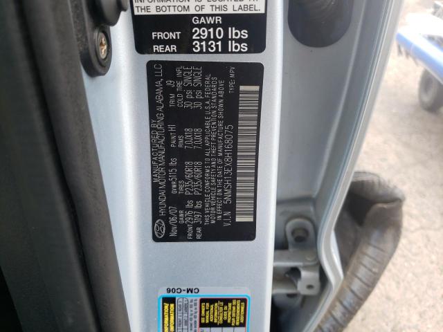 5NMSH13EX8H168075 Hyundai Santa Fe S 2008. Фото: 9