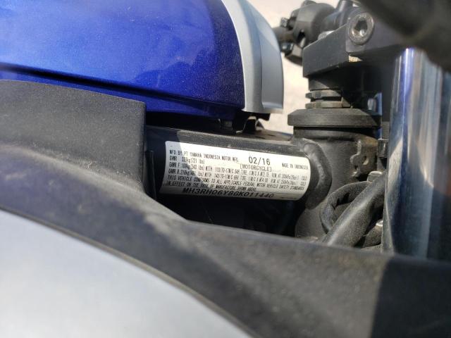2016 YAMAHA YZFR3 MH3RH06Y8GK011440
