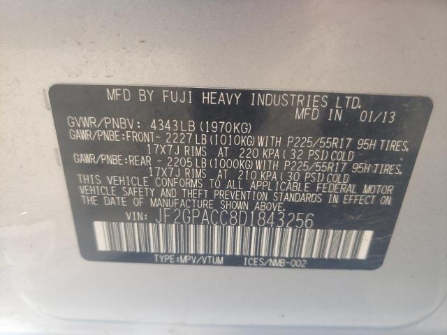 JF2GPACC8D1843256 Subaru Xv Crosstr 2013. Фото: 9