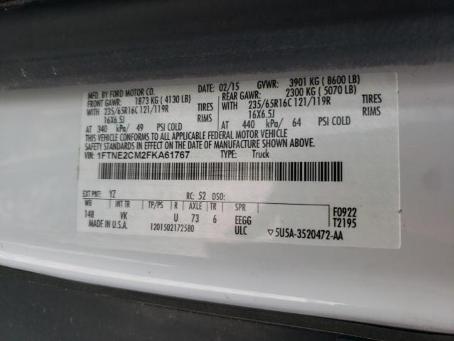1FTNE2CM2FKA61767 Ford Transit T- 2015. Фото: 9