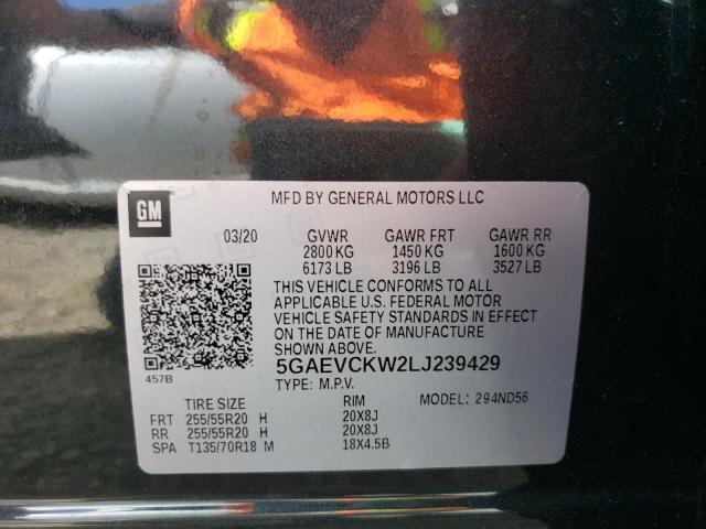2020 BUICK ENCLAVE AV 5GAEVCKW2LJ239429