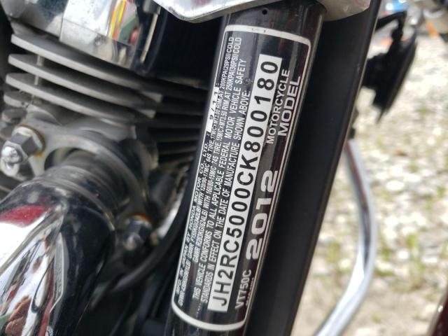 2012 HONDA VT750 C JH2RC5000CK800180