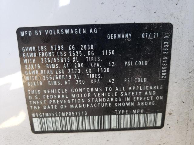 2021 VOLKSWAGEN ID.4 PRO S WVGTMPE27MP057213