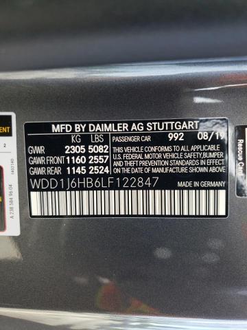 2020 MERCEDES-BENZ E 450 WDD1J6HB6LF122847