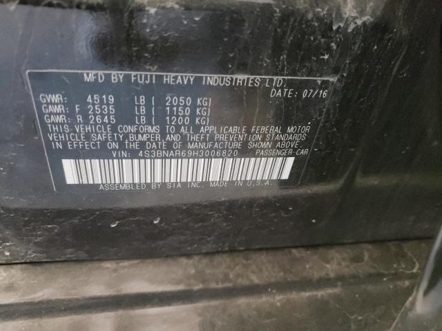 2017 SUBARU LEGACY SPO 4S3BNAR69H3006820