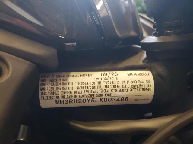 2020 YAMAHA MT-03 MH3RH20Y5LK003486