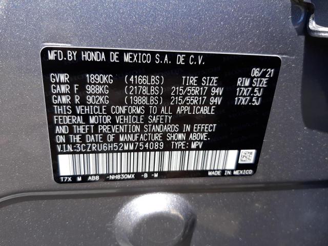 3CZRU6H52MM754089 Honda Hr-V Ex 2021. Фото: 9