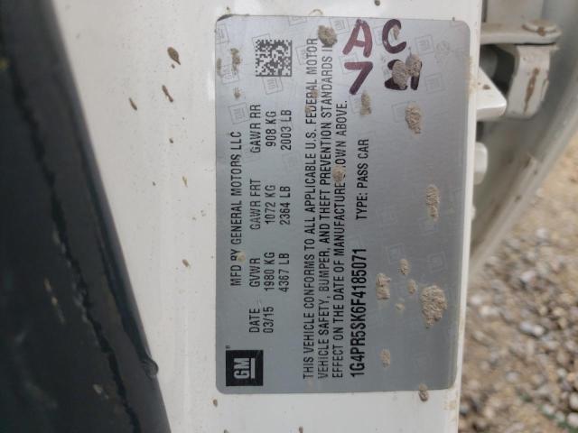 Buick Verano Convenience 2015 1G4PR5SK6F4185071 Image 10
