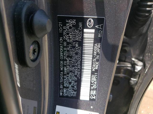 2022 LEXUS UX 250H BA JTHE9JBH9N2055853
