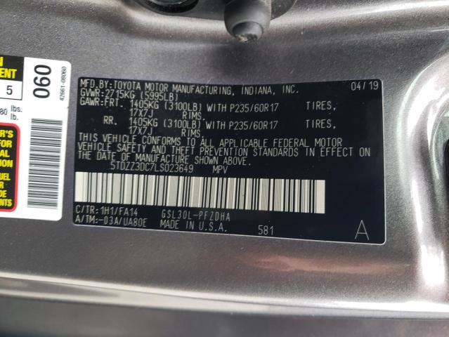 2020 TOYOTA SIENNA L 5TDZZ3DC7LS023649