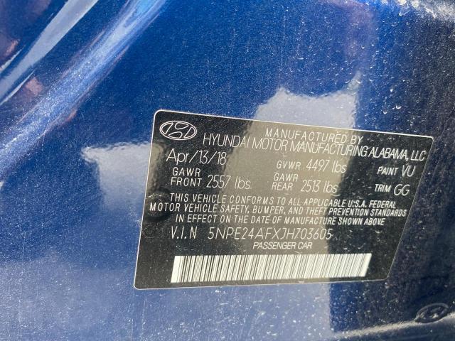 5NPE24AFXJH703605 Hyundai Sonata Se 2018. Фото: 9