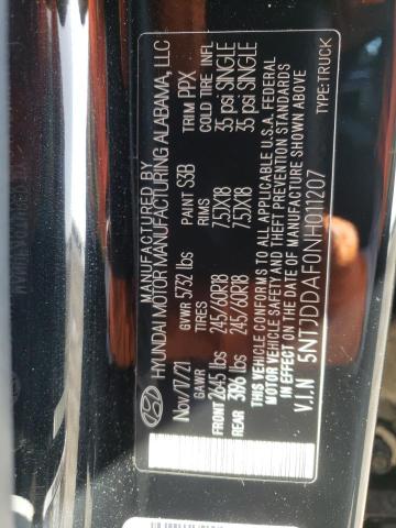 2022 HYUNDAI SANTA CRUZ 5NTJDDAF0NH011207