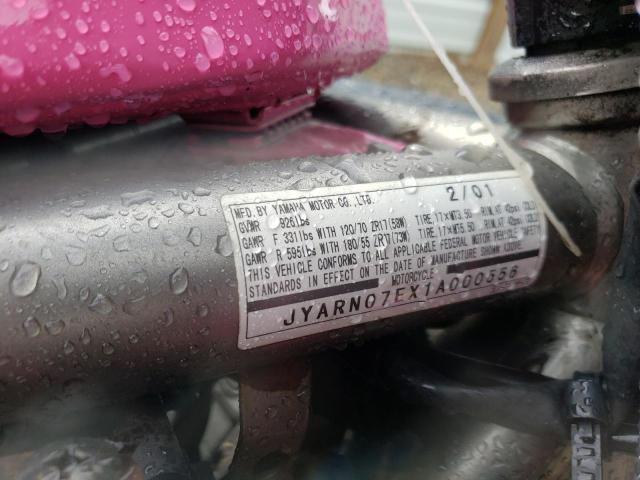 2001 YAMAHA MC JYARN07EX1A000556