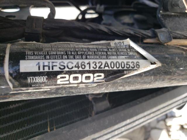 2002 HONDA VTX1800 C 1HFSC46132A000536