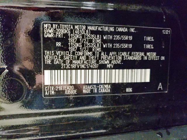 2022 TOYOTA RAV4 XLE P - 2T3C1RFV1NC174097